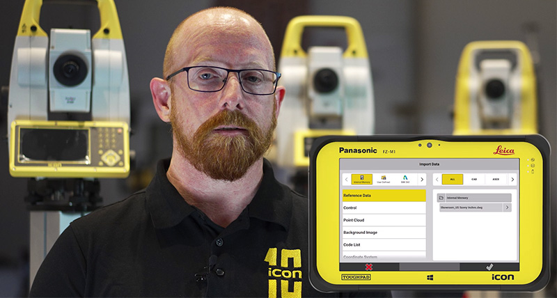 Leica iCON field v7.5 : Importation et exportation CAO améliorées
